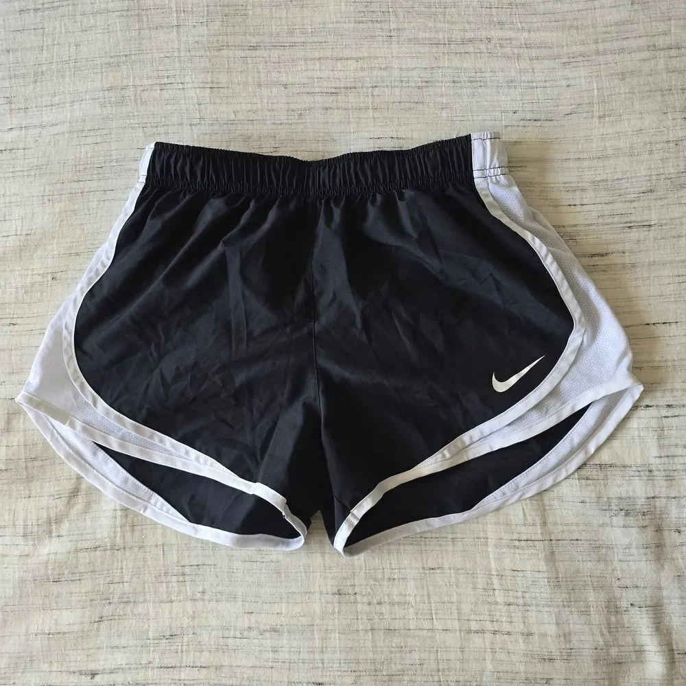 Nike Tempo Black and White Athletic Shorts